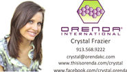 Crystal Frazier - Orenda - 913-568-9222