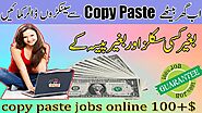 copy paste jobs online 160+$- make money online without skills