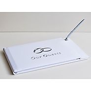 Wedding Guest Book with Silver Pen