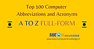 Top 100 Computer Abbreviations and Acronyms - Basic Computer Knowledge
