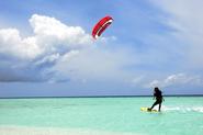 Wind Surfing and Kite Surfing in the Maldives
