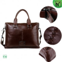 Men Brown Leather Business Bags CW901205 - m.cwmalls.com
