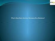 Why is Data Entry Services Necessary for a Business ?