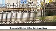 Ornamental Electric Sliding Gate in Van Nuys CA