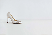 Ivory Leather Wedding Shoes