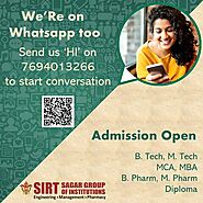 Admission in Engineering Colleges in MP - SIRT Bhopal