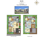 Urban Ville Floor Plan | Villas Floor Plan Sarjapur - Krk Ventures