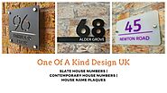 Contemporary House Numbers | Address Plaques | One Of A Kind Design UK