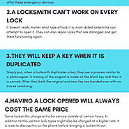 5 Common Misconceptions About Locksmiths | Visual.ly