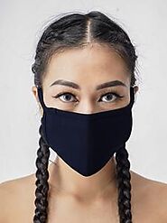 3 Pack Black Cloth Face Mask for COVID-19 Coronavirus