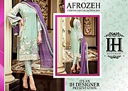 Buy Afrozeh Chiffon Suit On Sale exclusive at Replica Zone