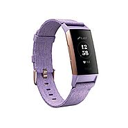 Fitbit Charge 3 SE Fitness Activity Tracker, Lavender Woven, One Size (S and L Bands Included)