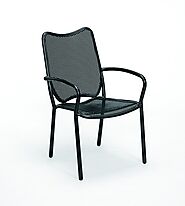 Alissa Stackable Arm Chair #7R0001 - Bistro Tables & Bases