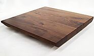 Black Walnut Live Edge Solid Wood Table Top - Bistro Tables & Bases