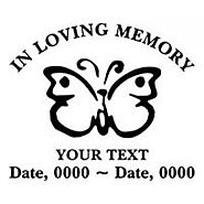 Loving Memory Memorial car decals cheap