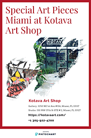 Get the Special Art Pieces Miami at Kotava Art