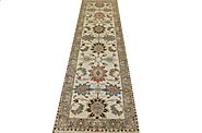 Buy 10 ft. Runner Oriental Rugs Ivory / Brown Fine Hand Knotted Wool Area Rug - MR025523 | Monarch Rugs