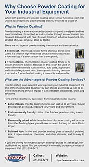 Why Choose Powder Coating for Your Industrial Equipments - Rockett Inc.