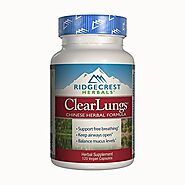 Ridgecrest Herbals ClearLungs, Herbal Breathing Support, Original Formula, 120 Vegetarian Capsules