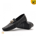 Black Leather Tods Shoes for Men CW712536 - cwmalls.com