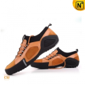 Men Yellow Leather Sport Loafers Shoes CW701110 - cwmalls.com