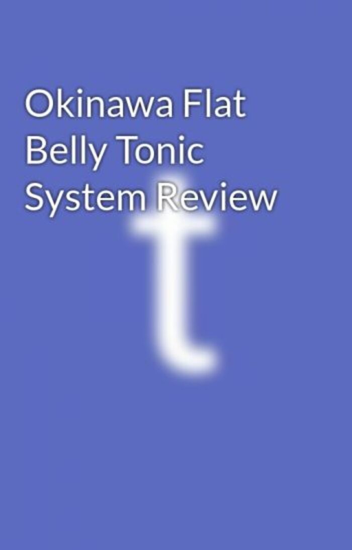 the okinawa flat belly tonic system