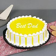 Send Father's Day Butter Scotch Cake Online in India at Indiagift.in