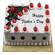 Fathers Day Square Black Forest Cake
