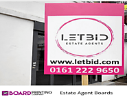 Premium quality estate agent boards printing in the UK