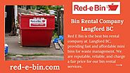 Mini Bins For Waste Management | Bin Rental Company Langford BC