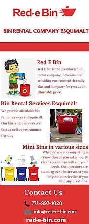 Bin Rental Company Esquimalt | Red E Bin