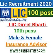Lic Recruitment 2020 Apply Online Insurance Advisor Post - Result stuff