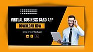 Create Virtual Business Card With ProContact App
