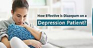 How effective is Diazepam on a depression patient?