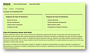 Class 10 chemistry Notes & MCQ | Entrancei - Shiprasingh - Medium