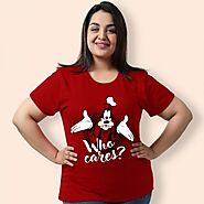 Get Trendy Quotes, Funny Cartoon Women Plus Size Tops at Beyoung