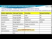 Mobile Application Testing Training Demo Videos | Mobile Testing Training