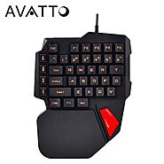 AVATTO 38-Key Single Hand USB Backlit Keyboards | Shop For Gamers