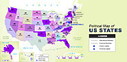 US Map – States and Capitals | Political Map of the United States of America | The Maps Company