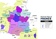 France Map - Political - The Maps Company