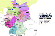 Germany Map - Political - The Maps Company