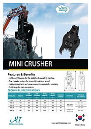 Hydraulic mini crusher | A hydraulic mini crusher| worthrobomax india