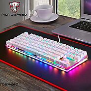 Motospeed K87S ABS USB2.0 Wired Mechanical Keyboard | Shop For Gamers