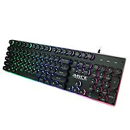 1STPLAYER Steampunk LITE MK5 RGB LED Backlit Mechanical Gaming Keyboard