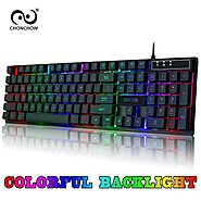 Chonchow Gaming Keyboard Rainbow Backlit