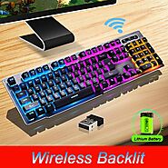 MK500 Wireless Rechargeable Backlight Keyboard | Shop For Gamers