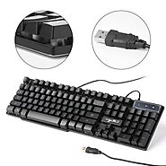 R8 Wired Gaming Keyboard 3-Color Backlights | Shop For Gamers