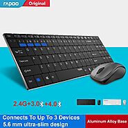 Rapoo 9060M Slim Wireless Keyboard Mouse | Shop For Gamers