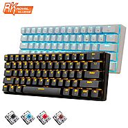 RK61 Bluetooth White LED Mechanical Keyboard | Shop For Gamers