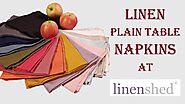 Linen Plain Table Napkins At Linenshed